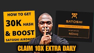 How to increase your satoshi claim power daily to earn more airdrop coins