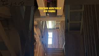 Structural inspection of new framing. #shortsvideo #bryckguibor #construction #diy#shorts