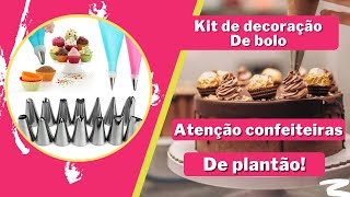 Kit de decoração de bolo