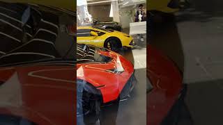 The Lamborghini showroom in U.K.