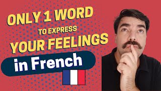 Express your feelings with ONLY ONE WORD in French #shorts #learnfrench #french