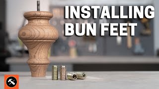 How to Install Bun Feet Using Threaded Inserts - Builder's Studio