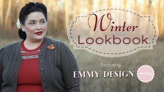 Winter Lookbook // Vintage Style Outfits and Knitwear  Featuring Emmy Design