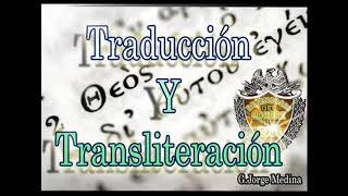 Traducción Y Transliteración