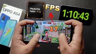 Oppo A54 PUBG Test ⚡ Heating, Max Graphics, FPS meter 🥵 MediaTek Helio P35 Gaming Review