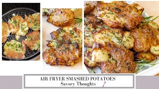 CRISPY AIR FRYER Smashed Potatoes - QUICK AND EASY