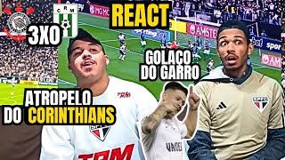 REACT CORINTHIANS 3 X 0 RACING URU MELHORES MOMENTOS GOLAÇO DE GARRO - SUDAMERICANA 2024