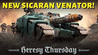 New PLASTIC SICARAN VENATOR revealed for Horus Heresy!