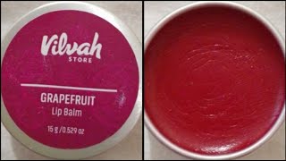 VILVAH GRAPEFRUIT LIP BALM REVIEW IN TAMIL