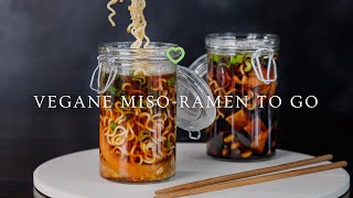 Miso Ramen To Go selber machen | Vegane Instant Nudelsuppe 🍜 #shorts