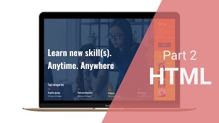 Create a responsive landing page with HTML and CSS | Design to Code | Part 2