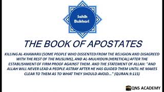 Bukhari 88-6: Allah will never lead a people astray after He has guided them until He makes... 9:115