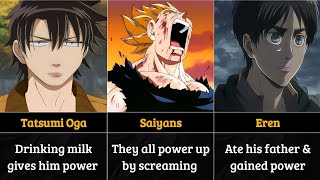 Strange ways Anime characters get power