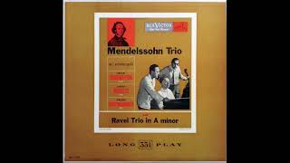 Heifetz/Rubinstein/Piatigorsky - Ravel Trio in A minor.  (1951)