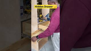 Don't tell ANYONE! #shorts #woodworking #hiddendrawer #customcabinetry