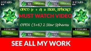 Open (5 + 6) , 2 star spheres in Gods of Rome