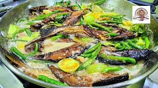 IKAN PATIN ASAP RIAU, MASAK KUAH SANTAN CABE IJO.