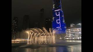 Burj Khalifa Fountain Show | 4 Minutes | #burjkhalifa #fountains #fountainshow #dubai #dubaitourism