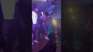 Finesse2Tymes almost had to swing on a fan who got too close