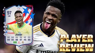 ¡EL HEREDERO DEL 7! -REVIEW VINICIUS JR 97 EURO TOTT EAFC 24/ FIFA 24