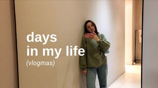 vlogmas | music video, new song & christmas shopping