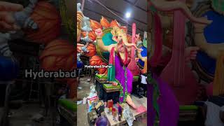 Mumbai Ganesh Idol at Sri Chowdhary Arts Laxmiguda Hyderabad #ytshorts