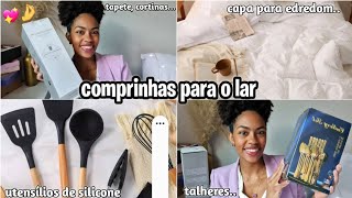 ✨️COMPRINHAS NA SHEIN PARA O LAR ( Utensílios, talheres, tapete, jogo de cama, cortina..) 😍💖