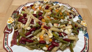 3 Bean Salad with a Fall Twist #low carb load #gf  #no added sugar