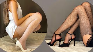 Try On | Pantyhose | Outfit ideas | High Heels | The Pose