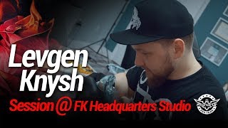 Tattooing With Levgen Knysh At FK Irons headquarters