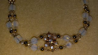 Snowflake bracelet from November 2022 Bargain Bead Box and Bead Box Bargains items