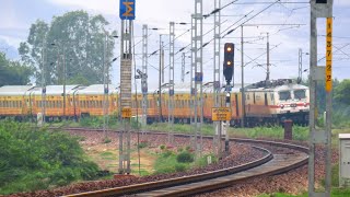 Mumbai - New Delhi Tejas Rajdhani Crawls at Kosi Kalan Outers towards New Delhi...