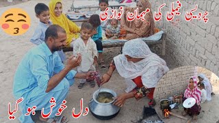 Pardesi Family Ki Mehman Nawazi | Beautiful Village Life Of Pakistan | Mud House|Happy Small Family.