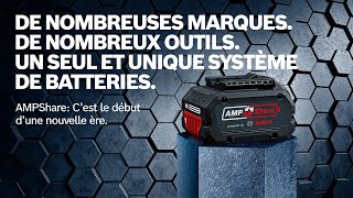 Nombreuses marques. Nombreux outils. Un système de batterie : AMPShare. Une nouvelle ère est née.