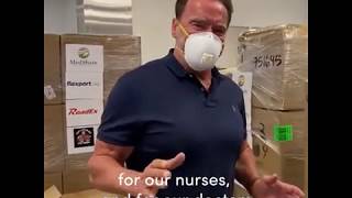 Arnold S donated $1M in PPE