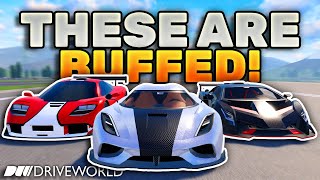 THESE CARS ARE **BUFFED** IN DRIVE WORLD! (Roblox)