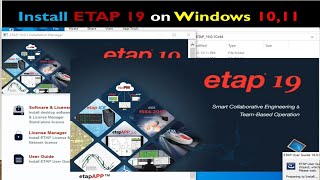 How to Install ETAP 19 on Windows 10,11.