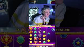 XQC BREAKS HIS KEYBOARD AFTER HITTING 100X ON STARLIGHT PRINCESS  #xqc #gambling #excitement