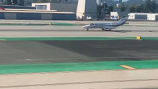 Cessna Citation CJ3 takes off from Santa Monica Airport