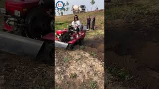 Mini Crawler Tractor with Trench and Ridge Machine