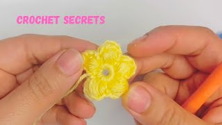 Crochet puff flower tutorial /وردة كروشيه بغرزة الباف