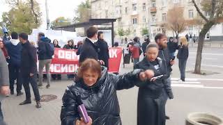 Кишинёв. ПРОТЕСТ. Марш по центральной улице города 12.10.24🇲🇩