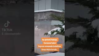 MALATYA HASTANESİ'NİN İZOLATÖRLERİNİN BİNAYI NASIL KORUDUĞU GÖRÜNTÜLENDİ