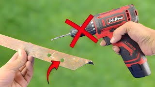 How to drill holes in iron without using a drill