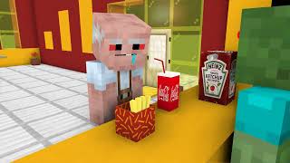 Monster School: Cooking Burger Challenge ( Part 1 )  - Minecraft Animation