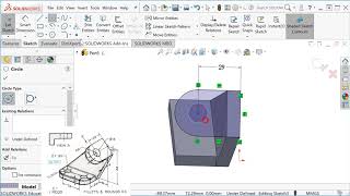 Building "Anchor Bracket" using SolidWorks (No Audio)