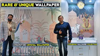 Luxurious Handmade Swarovski Wallpaper | #wallpaperinstallation | Interior & Exterior Wall Coverings