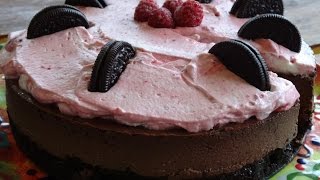 Chocolate Raspberry Oreo Cheesecake - Episode 19 - Reveena's Kitchen