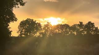 Brookville sunset 🌅 real time & sounds, Pt. 4, Indiana, 17 July 2024