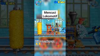 Mencuci Lokomotif. Part 17 #gokids #animasi #lokomotif  #keretaapi